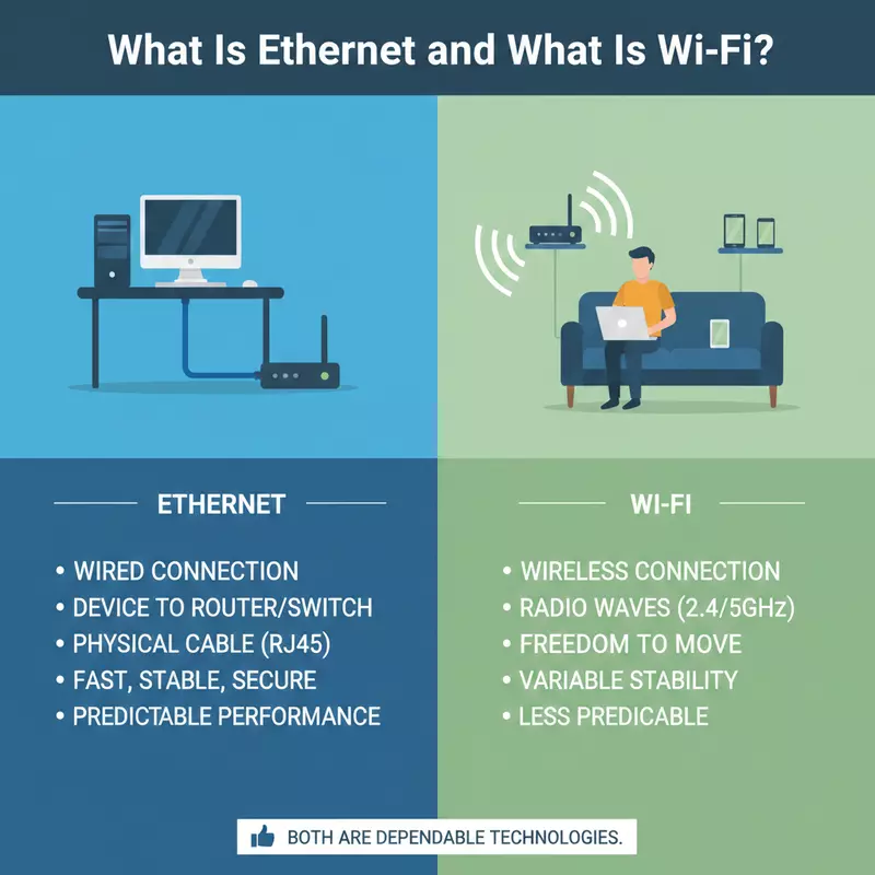 What Is Ethernet and What Is Wi-Fi
