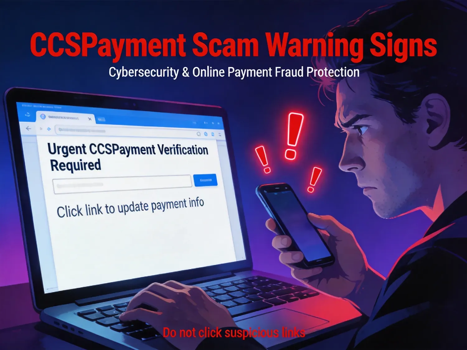 Warning signs of CCSPayment scam